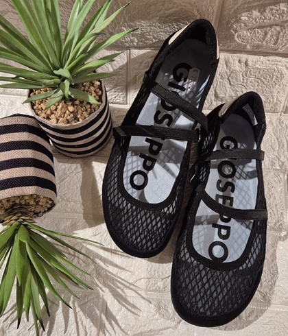 BAILARINAS BAREFOOT DEPORTIVAS Gioseppo PIEL Y REJILLA NAJONBE negro - Imagen 2