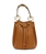 Bolso limosnera bandolera piel camel - Imagen 1