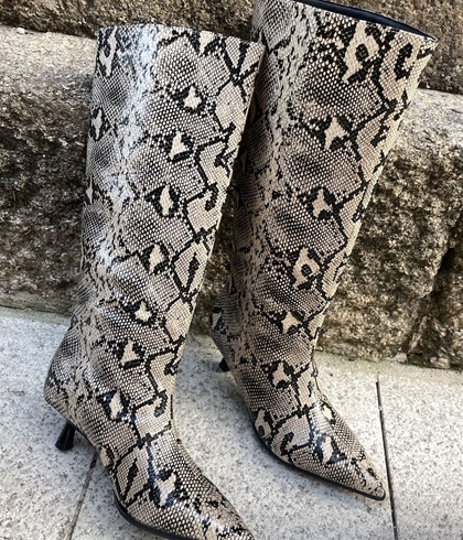 Bota Gioseppo 80131 altas Kitten print serpiente - Imagen 2