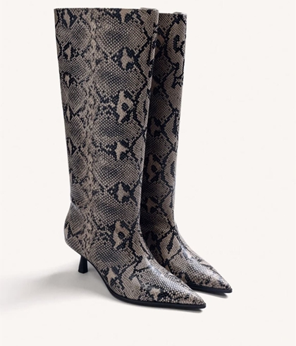 Bota Gioseppo 80131 altas Kittten print serpiente - Imagen 2
