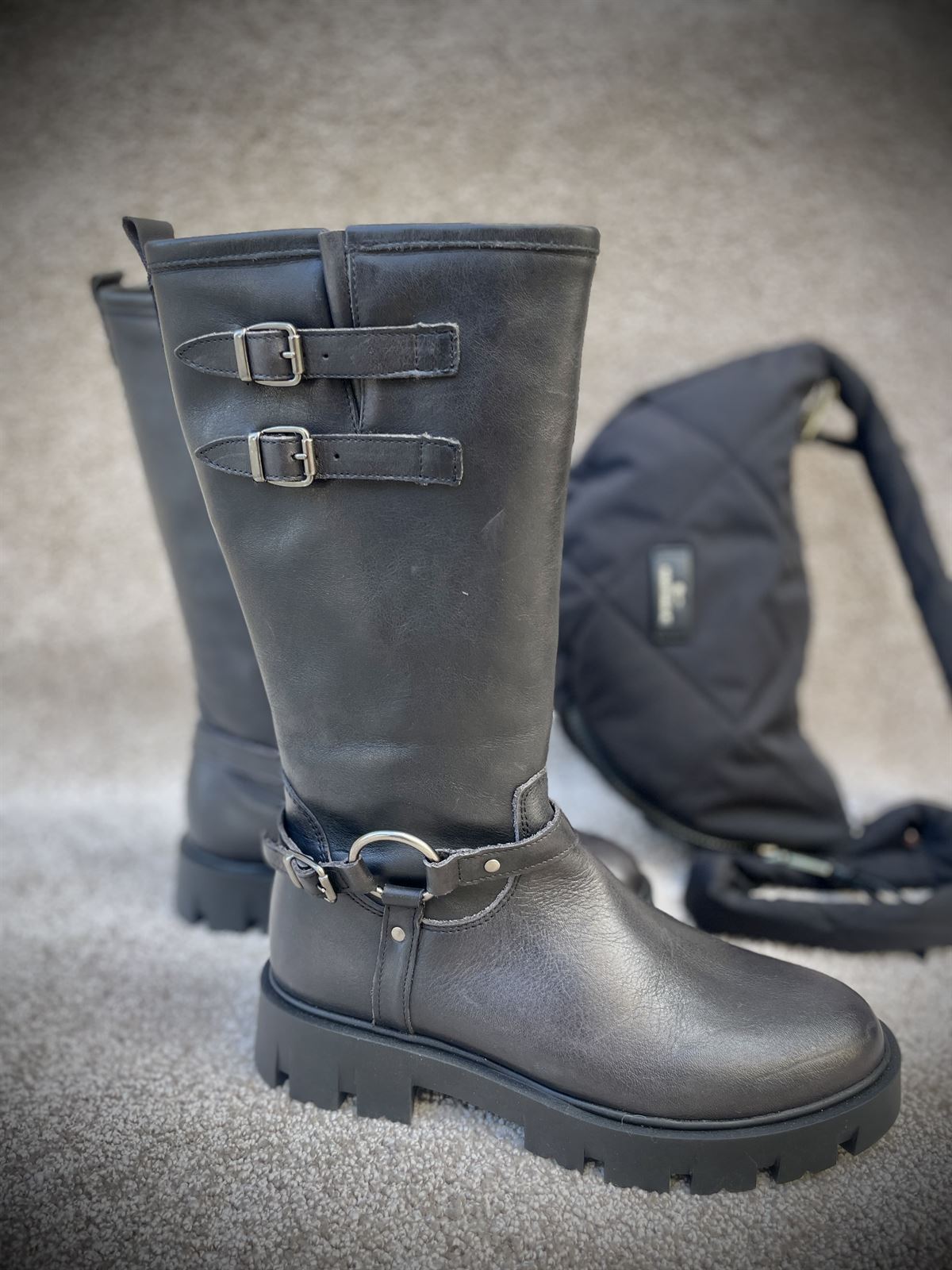 BOTA YOWAS Bretone BIKER PIEL Negra - Imagen 7