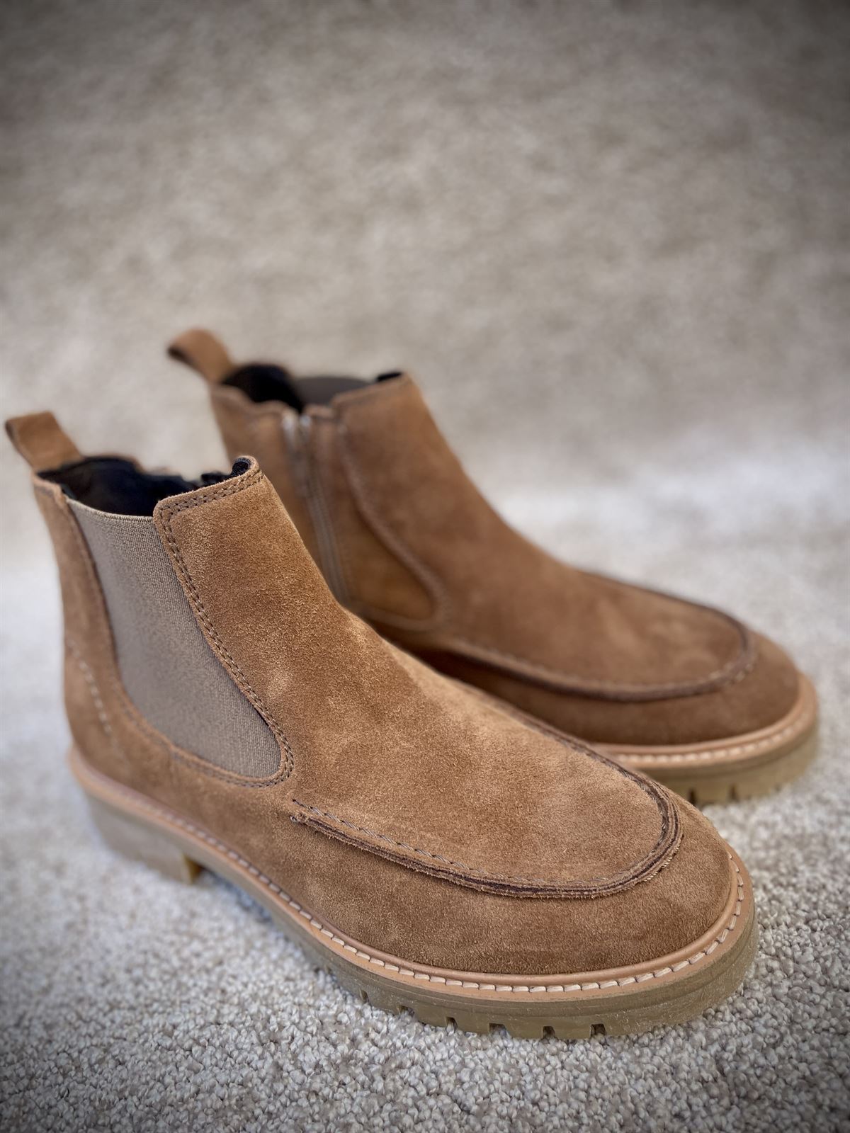 Botin Bexed serraje camel - Imagen 3