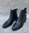 Botines LOLSHOES 3 hebillas piel negro - Imagen 2