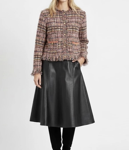 Chaqueta Derhy ENMA-LOU Negro y rosa - Imagen 2