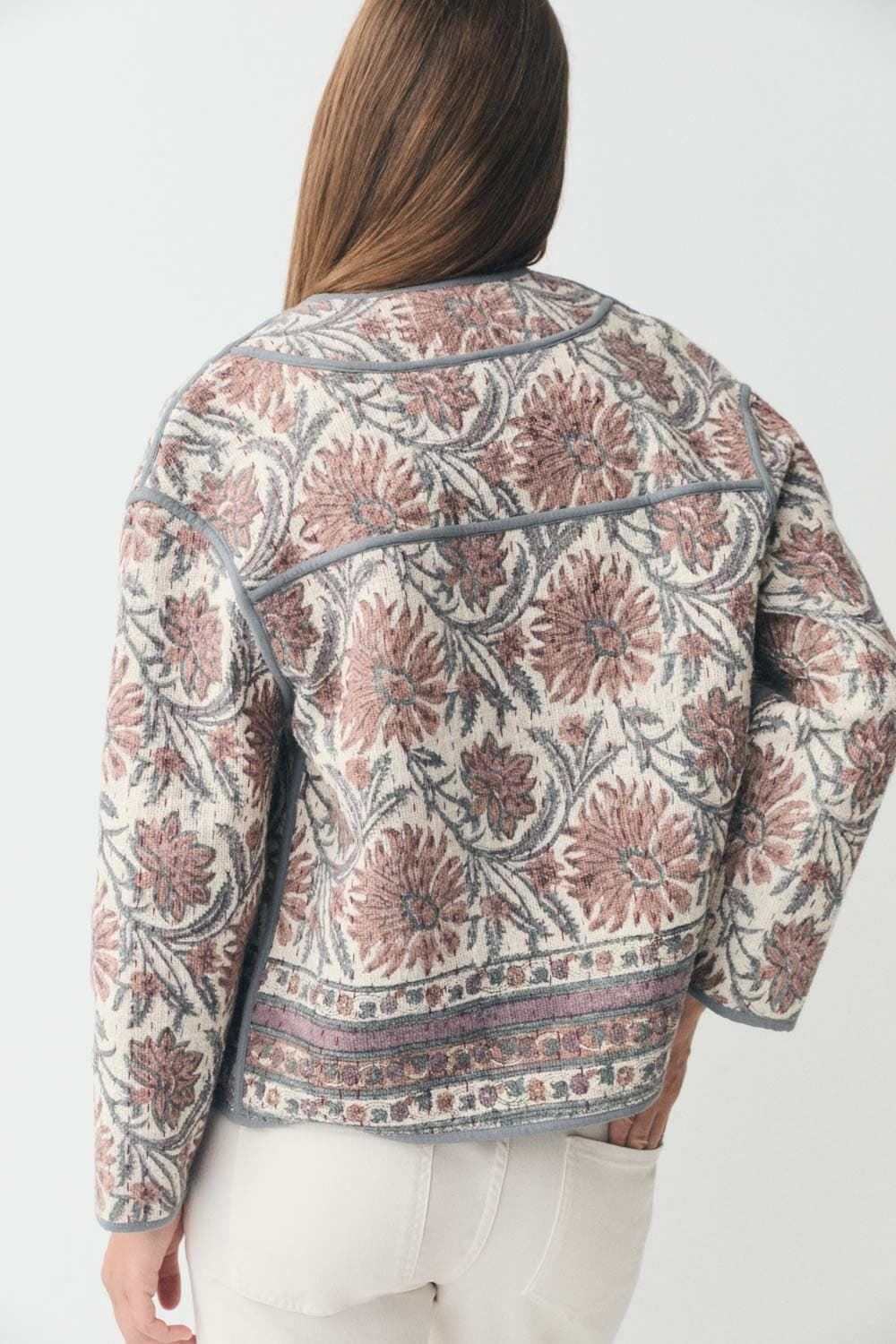 Chaqueta ese O ese KILIM tonos azules/grisaceos - Imagen 6