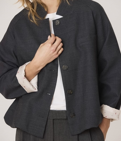 CHAQUETA Indi & Cold REF. NJ292 Bajo engomado gris marengo - Imagen 2
