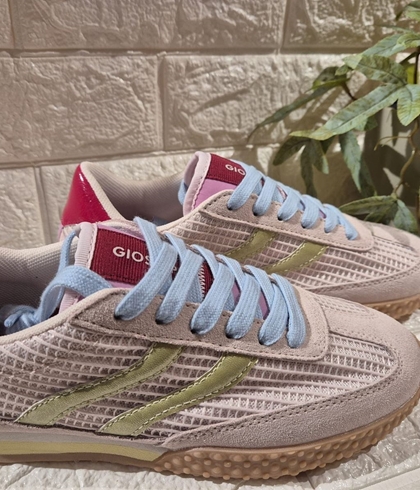 Deportiva Gioseppo CHAKE piel y rejilla rosa - Imagen 2