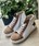 Deportivas Silver Moose abotinada blanco roto camel - Imagen 1