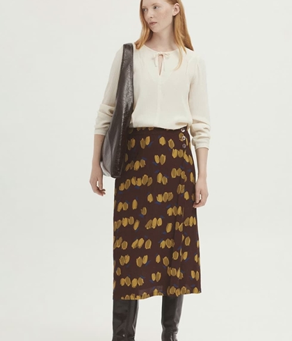 Falda nice things Tulips marrones amarillos - Imagen 2