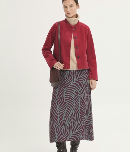 Falda nice things Zebra, grises, burdeos. - Imagen 2