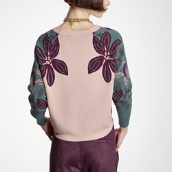 JERSEI ALBA CONDE 6834 PUNTO ROSA ESTAMAPADO FLORAL - Imagen 2