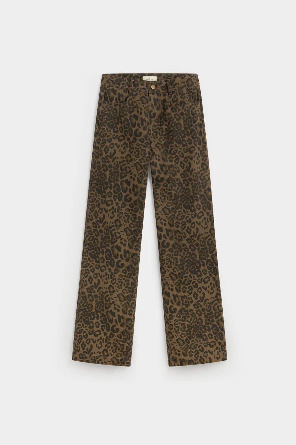 Pantalón ese O ese Leopardo print denim - Imagen 4