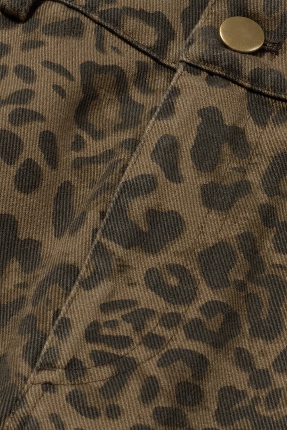 Pantalón ese O ese Leopardo print denim - Imagen 6