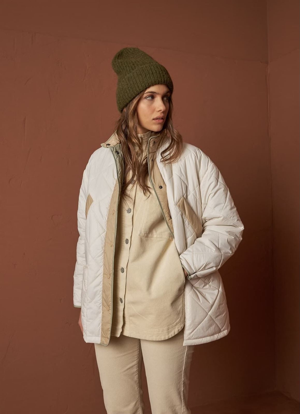 Parka Indi & Cold GF705 guateada tricolor Crudo - Imagen 2