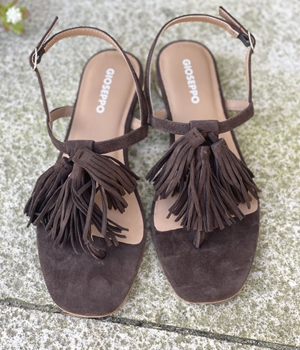 Sandalias Gioseppo PIEL FLECOS ESCANABA 78281 MARRON - Imagen 2