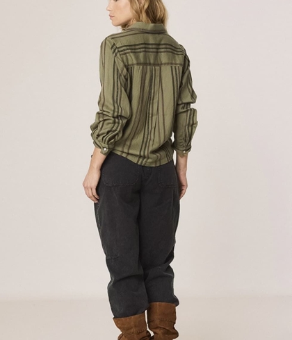 SOBRECAMISA Indi & Cold AD110 CARROT RAYAS KHAKI - Imagen 2