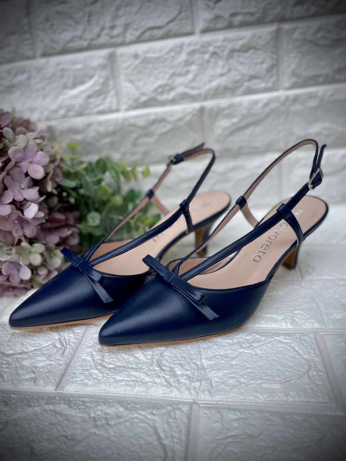 Stiletto Angari soft lazo azul marino - Imagen 2