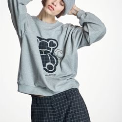 Sudadera Alba Conde 6805 print OSO GRIS - Imagen 2