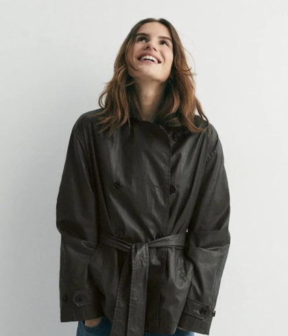 Trench ese O ese Stuart encerrado verde - Imagen 2