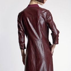 VESTIDO Alba Conde 6414 ENTALLADO BURDEOS - Imagen 2