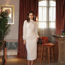 Vestido ELAENOR blanco - Imagen 2