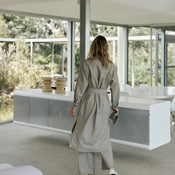 Vestido Indi & Cold Camisero fluido NJ300 gris - Imagen 2