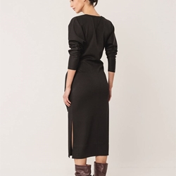 Vestido Indi & Cold punto anudado NM362 negro - Imagen 2