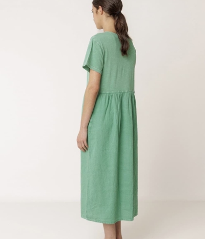 Vestido Indi & Cold SK415 MIDI COMBINADO verde carbón - Imagen 2